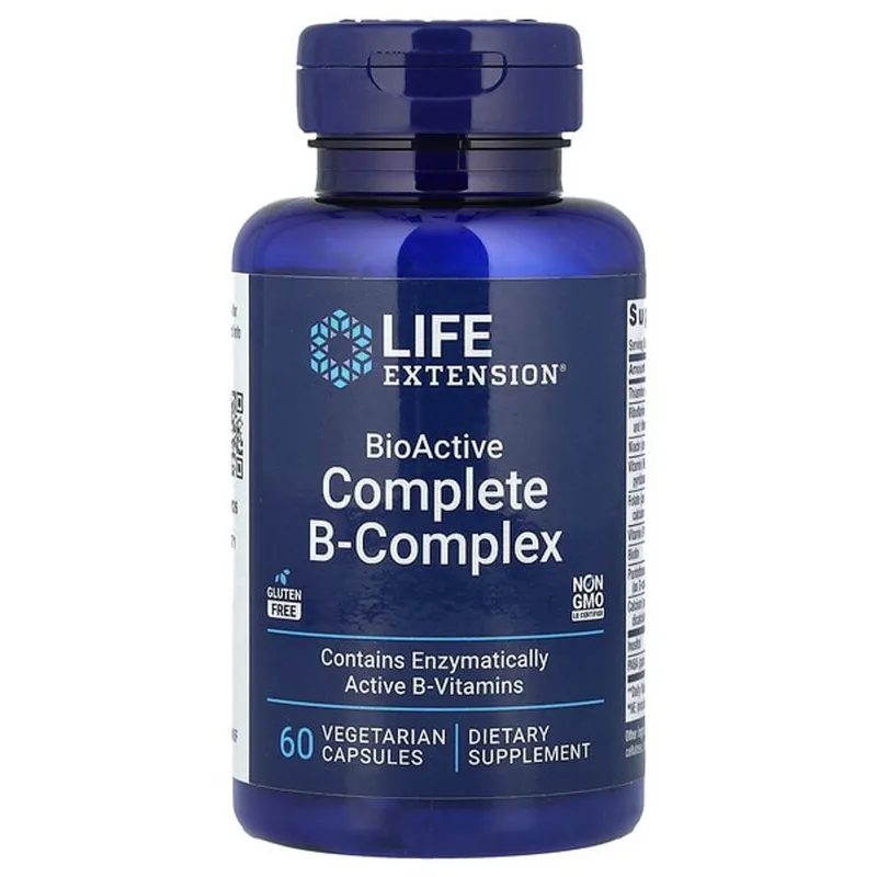 Life Extension BioActive Complete B-Complex - 60 Vegetarian Capsules