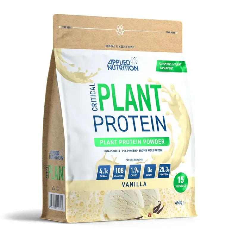 Applied Nutrition Critical Plant Protein 450g– 24.6g Plant Protein, 15 Servings