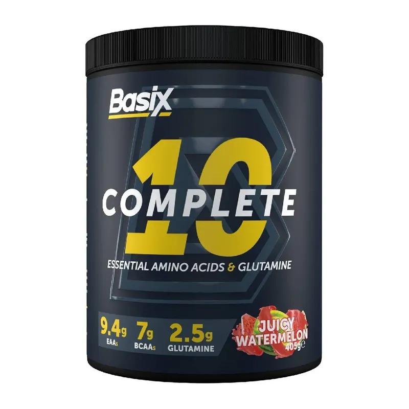 Basix Complete 10 EAAs + Glutamine, Juicy Watermelon, 30 Servings, 405g