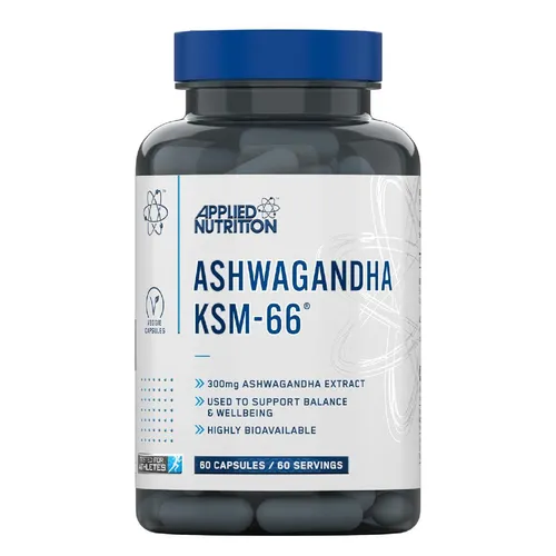 Applied Nutrition Ashwagandha KSM-66® 60 Capsules – 300mg, Vegan & Halal
