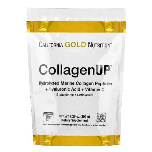 California Gold Nutrition CollagenUP® – Marine Collagen Peptides with Hyaluronic Acid & Vitamin C