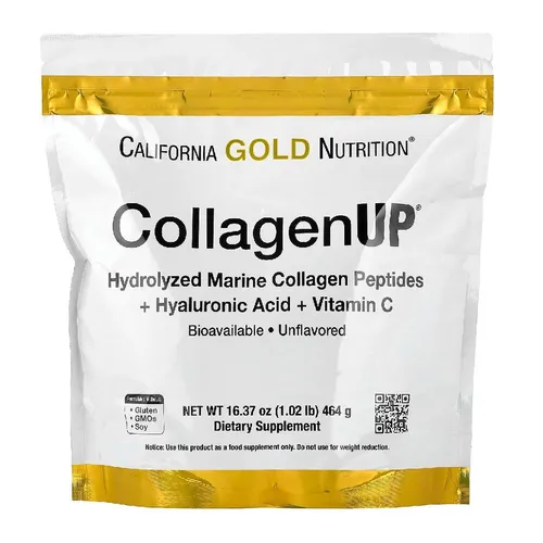 California Gold Nutrition CollagenUP® – Marine Collagen Peptides with Hyaluronic Acid & Vitamin C