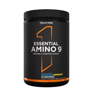 Rule 1 Essential Amino 9 EAA Powder – Rainbow Candy, Recovery & Hydration Support, 30 Servings, 345g